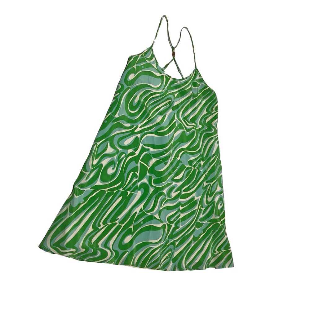 Lilly Pulitzer Finder’s Keepers Maisy Silk Racerback Slip Mini Dress Sz S Preppy